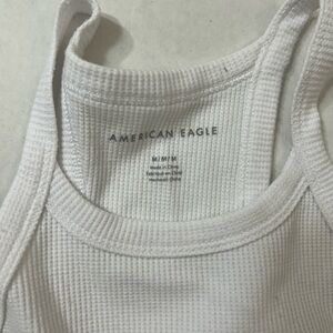 White American Eagle Tank Top